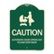 Signmission Caution Automatic Door Opens Out Please Step Back Heavy-Gauge Aluminum Sign, 24" x 18", G-1824-24287 A-DES-G-1824-24287 - alternate 1